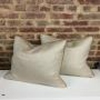 Custom Pillow With Leather Welt Beautiful Leather Pillow Welt