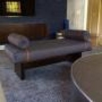Custom Upholstered Bench With Wood Lacquer Base  Beautiful Custom Upholstery Custom Banquette Nyc Upholstery Custom Made 