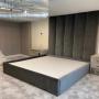 Nyc Custom Upholstery Custom Platform Bedcustom Vertical Channel Headboard Floor To Ceiling Headboard Custom Made Bettertex Nyc Custom Platform Bed Upholstery Custom Upholstery New York Custom Upholstered Bed