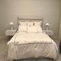 24 Custom Upholstered Headboard With Food Board Upholstered Bed Frame Headboard New York Custom Beds Nyc Custom Upholstery Nyc Exposed Wood With Upholstery Headboard Leather Headboard